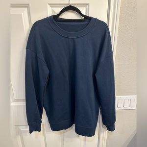 Lululemon Perfectly Oversized Crew (Size - 10) Color = Navy Blue